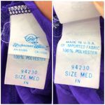 Undercover Wear MEDIUM American VINTAGE 70s Purple Floral Teddy Lingerie Slip Photo 5