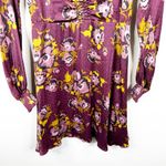 Free People NEW  Morning Light Mini Dress in Purple Combo Floral Womens 2 Photo 3