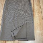 Vintage La Belle brown Houndstooth Midi Pencil Skirt W Slit Women’s‎ Size 5 Photo 1