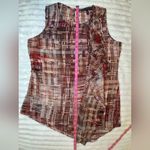 White House | Black Market NWOT Women's Sleeveless Patterned Top Photo 10