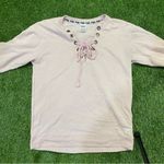 Victoria's Secret Victoria’s Secret Pink Lace Up Crewneck Photo 6