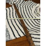 Roxy Y2K  Grey White Striped Sweater Small Knit Long Sleeve S Block Top Tunic Photo 8