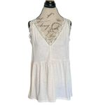 Bibi Womens Tank Top Sz Large Minimalist Soft Girl Romantic Neutral Romantic Photo 1