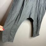 LURDES BERGADA Harem Trousers Pant Size S Cropped Drop Crotch Linen Blend NWT Green Photo 5