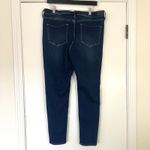 Dear John  GISELE High Waisted Skinny Jeans Dark Wash Distressed Knee Size 31 Photo 9