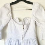 Agua by Agua Bendita Cedro Bruma Cotton Eyelet Mini Dress White XS NWT Photo 5