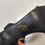 Nanette Lepore Nanette Lapore Black Strappy Heels Gold Chain 7.5 sandals square toe Photo 5