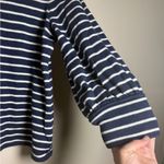 Madewell Balloon Sleeve Mockneck Stripped Sweater Shirt Sz S Photo 2