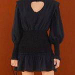 Farm Rio Black Heart Neckline Mini Dress Photo 0