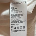 Zimmermann  Dancer Linen Flounce Minidress Floral Print Ivory Cap Sleeve Size 3 Photo 8