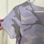 EUC Venti6 women’s light purple silver shimmer knit v Photo 1