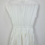 J.Crew  Drop Waist Midi Dress Cotton Poplin White A Line Minimalist Small NWT Photo 11