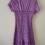 Veronica Beard Tomlin Short Sleeve Smocked T-shirt Dress Photo 4