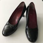 Taryn Rose Made in Italy Black Patent Leather 2.5" Heels Pumps Size 38.5… Photo 1