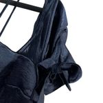 Urban Outfitters Silence + Noise Shiny Blue Off Shoulder Top Size M New Photo 5