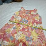 Talbots  Tropical Fruit Floral Sheath Dress Sz 12 Orange Coral Pink & Yellow NWT Photo 5