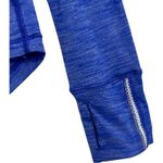 Lululemon Top Womens Small Blue Beat The Heat Split Back Athleisure Athletic Gym Photo 2