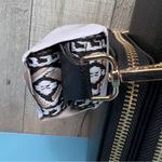 Triple Zippered Crossbody Wallet/Phone/Purse Black Color w/Guitar Straps Photo 2