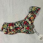 Lost + Wander (S) "Lush Adventure" Floral Ruffle One Shoulder Bikini Swim Top Photo 0