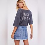 Free People NWT Shine Bright Shine Far Denim Mini Skirt Size 4 Photo 3