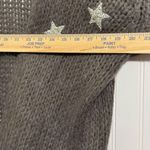SCANDAL Italy Mohair Wool Cashmere Oversized Star Cardigan Chunky Knit (XS/S) Gray Photo 2