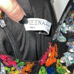 Mac Duggal NWT  Black Sequined Floral Detail Mini Dress - 26867 Photo 4