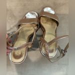 Coach  Gold Women's Sandals Heels Size 7.5‎ B Photo 5