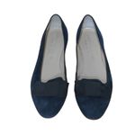 Patricia Green Womens Ballet Flats Shoes Navy Blue Slip On Bow Italy 10.5 EUR 41 Photo 2