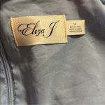 Eliza J  blue Floral Double Flutter Sleeve High-Low dress Photo 4