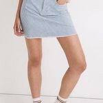 Madewell  Stretch Straight gingham denim skirt Photo 0