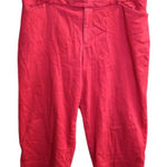 st. john's bay #780  Women's 14 Red Capri Stretch Pants Photo 0