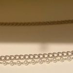 Karl Lagerfeld  slight gold with cool undertone chain pearl belt with Name Photo 6