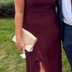 Showpo One Shoulder Leg Slit Dress Red Size 8 Photo 0