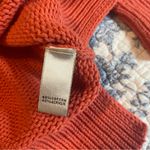 Neiman Marcus Vintage Cotton Acrylic Blend Hey Y’all Orange Sweater Size Large Photo 3