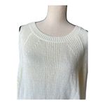 Lush Clothing Lush Cream Long Sleeve Cold Shoulder Knit Sweater Dress Size M Photo 4