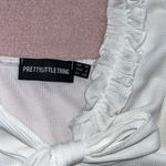 Pretty Little Thing  - Tall White Frill Strap Tie Front Bralette Photo 4