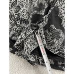 Nectar Clothing  Women's Romper Black Shorts Small Long Sleeve Sheer Surplice Photo 8