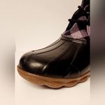Sperry Women’s Syren Gulf SALTWATER DUCK BOOTS WOOL BLEND BLACK PLAID SIZE 9.5 Photo 3