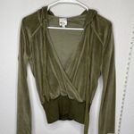 Joie  Velour‎ Pullover Thick Shirt Green Photo 7