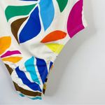 Tabitha Brown for Target Botanical Tropical Low Back One Piece Swimsuit Swim XS Blue Photo 4