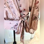 ZARA ACCESSORIES, V Front Floral Wrap and Side Tie Body Suit. Size Medium Photo 3