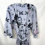 Jessica Simpson  Maternity Maxi Dress Plus Size 2X Blue Floral Belted Boho 1288 Photo 6