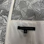 David Meister Silver Geo Illusion Lace Overlay Sheath Party Dress 6 Wedding FLAW Photo 12