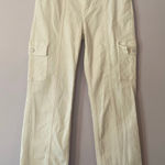 Judy Blue  White Straight Leg Jeans Cargo Pockets Baggy High Waisted size 9 / 29 Photo 0