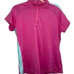 EPNY Totally Pink Quarter Zip Mock Polo Size L Photo 0
