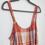 Old Navy  Orange Plaid Sleeveless Mini Dress Size Large Preppy Plaid Dress Photo 3