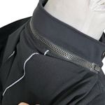 Lululemon Bust A Move Jacket Black Peplum Hooded Women’s Size 4 Reflective Zip Photo 6