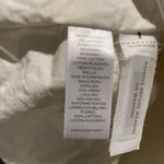 Loft  Dress Womens Large Linen Cream Ivory Lace Overlay Palm Leaf Beachy Knee Photo 4