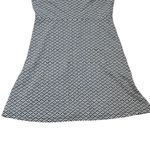 Loft  Fit & Flare Dress Geometric Print‎ Sleeveless V-Neck Career Size 8 Photo 5
