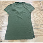 American Eagle Y2k Polo Baby T Shirt Women's Size Medium Green Preppy Fitted Photo 2